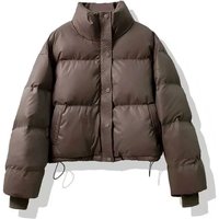 Women's Clothing new style wash free PU leather winter coats jacket for women short winter thickened coat small size coat trendy