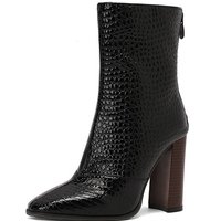 34 39 Boots Sexy Pointy Boots Thick Heels Plus Fashion Boots