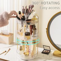 360 ° Rotary Large Capacity Skin Care Cosmetics Storage 3 layer Perfume Storage Box Makeup Brush Holder Suitable