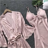 Hot Selling Pajamas Robe Sling Large Home Underwear Nightdress Source Two Piece Set