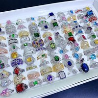 European And American Light Luxury Gorgeous Crystal Zirconium Cross-border High-quality Micro-inlaid Gemstone Popular