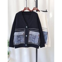 Lazy Style Design Korean Version Casual Mid Length Sweater Autumn Winter Stylish Age Reducing Versatile Tops