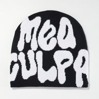 Unisex Hip Hop Knitted Beanie Warm Jacquard Wool Hat Street Style Winter Accessory Popular