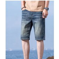 Men’s Summer Denim Shorts – Lightweight Relaxed Fit Straight-Leg 5-Inch Casual Jeans (28-36, Royal Blue, Breathable Cotton)