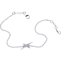 Mini Star Bracelet, Luxury French Jewelry, 925 Sterling Silver Plated With 18K Gold, Fashionable High-End Women's Gift
