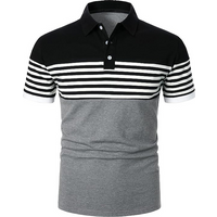 clothing lapel matching digital printed shirt fashion zipper short sleeved T shirt