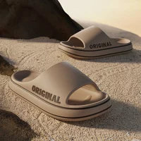 Feslishoet Pantoufles De Plage À Lettres Pour Hommes Et Femmes Toboggans De Plage Document Solide Semelle Optique Chaussures Dintérieur Coordonn