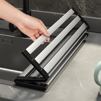 304 Stainless Steel Sink Dish Rack – Foldable Expandable Drainer Basket Dishes Cups & Utensils 