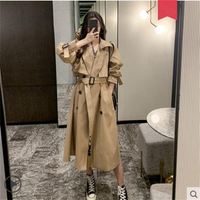 Trench Coat Oversized Casual Jacket Mid Length Loose Fit Coat Petite Spring Fall Coat "