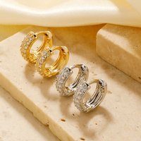 Voghion Deal Enjoy 16% Off on Stylish Copper and Zircon Drop Earrings