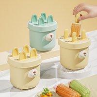New Ice Cream Popsicle Cartoon Food Grade Easy Release Mold For Making Popsicles DIY Homemade