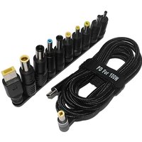 100W Type C Laptop Power Adapter Connector Plug USB Type C to Universal Laptop Charger Jack Charging Cable Cord for Notebooks