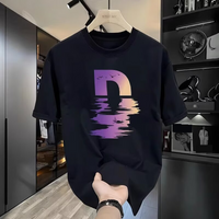 Clothing National Trend Printing Loose Versatile Round Neck Cotton Short Sleeved T Shirt Trendy Design