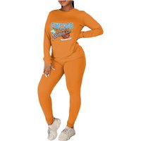 Printed Personalized Casual Two piece Set
