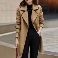 Clothing comfortable double faced wool coat cashmere coat fashionable medium long style wool coat