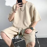Summer Short Sleeve T Shirt Shorts Combo Trendy Loose Casual Sportswear Plus Clothing Set