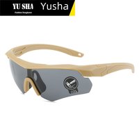 Yusha Military Fan Explosion proof Goggles CS Shooting Goggles Tactical Glasses Myopia Wind proof Riding Glasses