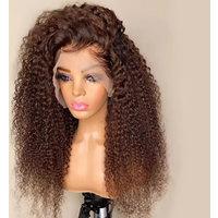 13X4 Lace Front Human Hair Wigs Pre Plucked Virgin Brazilian Hair Glueless Curly Wigs 180% Density for Woman