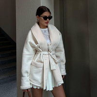 fashion temperament fur one Korean version long sleeve splicing coat