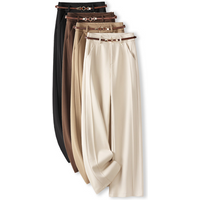 Clothing Suit Wide Leg Pants Spring Autumn High Waist Slim Loose Casual Drape Narrow Straight Pants