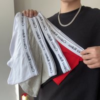 Underwear Pure Cotton Boxer Briefs Sports Mid Waist Boxer Briefs Breathable Short Underwear Head