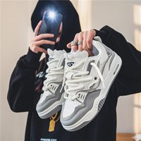 Men's Shoes Spring And Autumn New Retro Casual Sports Summer Increased Anti Slip Design Sense Bread Trendy Board Shoes