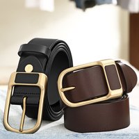 belt casual pin buckle belt Retro trend denim soft leather belt