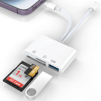5 1 SD Lighing Type C To USB 3.0 SD TF Adapter Memory Card Reader IPhone IPad Book Samsung Andro