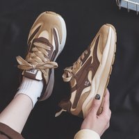Women's Mesh Dad Shoes Women's New Fashion Thick Bottom Leisure Sports White Shoes