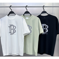 Men's Clothing Solona Summer Men's Short-sleeved Simple T-shirt Letter Trendy Loose T Men's Business T-shirt B1DAD2407