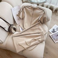 Clothing Sportswear Suits Summer Style Stylish Age Reducing Casual Wide Leg Pants Two Piece Suit