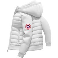 Vintage Fur Trim Hooded Cardigan Embroidered American Retro Outerwear Streetwear Zip Up Jacket