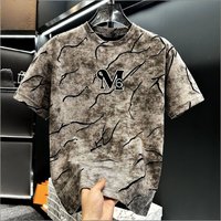 Clothing Style High End Rhinestone T Shirt Short Sleeved Distressed Trendy Loose Fit Premium Feel Summer