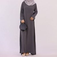 New Hot Sale Solid Color Casual Loose Elegant Dress Robe