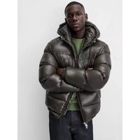  Hooded Jacket Pockets Winter Cotton Padded Casual Coat 