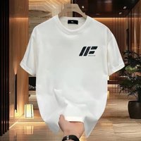 Clothing Short Sleeved Ins Pure Cotton Tops Summer Printed T Shirts Trendy All Match Round Neck T Shirt
