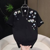 Clothing Summer Short Sleeve T Shirt All Over Print Monogram Trendy Brand Versatile Crew Neck Top Cool Stylish Base Layer