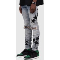 Clothing 25 Star Regular Style Fashion High Street Denim Trousers
