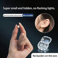 Cross Border US Hot Selling Invisible Mini Sleep Bluetooth Buds Ultra Small Long Battery Life Ultra Mini Wireless