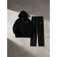 Clothing Cross Border American Winter Personalized Letter Patch Printing Street Style Trend Hoodie Pullover High Street Sweater