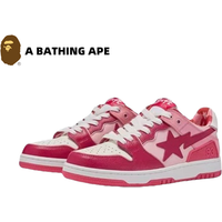 A BATHING-APE Bape-STA SK8 DUNK NO.93 Classic Low Help Flash Star Contrast Fashion Board Shoes Casual Skateboarding Shoes Unisex