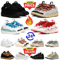 With Box Designer Curb Shoes Sneakers For Men Women Black Mens Womens Trainers Plate-forme Casual Chaussure Platform