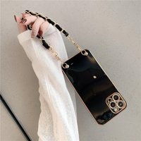 Phone Case OPPO Reno 5 Lite Luxury Handbag Chain Bracelet Plating Soft Silicone Cover oppo reno 2 2Z 3 4 5 Pro 6 7 F
