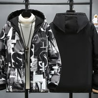 Clothing two sided wear trendy handsome student spring autumn jacket
