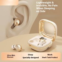 Invisible Wireless Earbuds Ultra Small & Pain Free Bluetooth Earphones Sleep & Work Mini Noise Cancelling 100H Playtime Fast Type C Charging