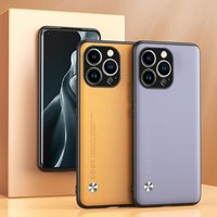 Luxury PU Leather Case For iPhone 14 Plus 14 Pro Max Back Cover Matte Silicone Phone Case For iPhone 11 12 13 Pro Max 12