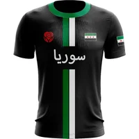 2025 Syria Football Jersey Men's Sports 3D T-shirts Syrian Flag Street Oversized Tops Unisex Casual Graphic T-shirts Mens Gifts
