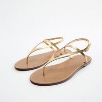 Elegant Simple Flat Sandals Roman Clip Toe Slippers Flat Bottom One Strap Fairy Style Footwear