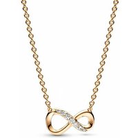 Pan's 925 Sterling Silver New Eternal Symbol Mother's Day Series Necklace For Women Collarbone Chain