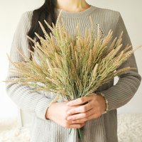 Decorative setaria artificial flower green plant wedding crafts